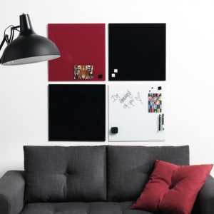 Magnetisk glastavle 45×45 – flere farver