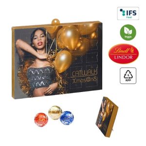 Lindt chokolade julekalender med eget design